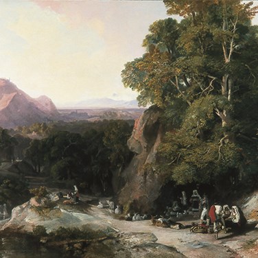 Civitella di Subiaco, by Edward Lear, 1847 [CLC/PA/001]