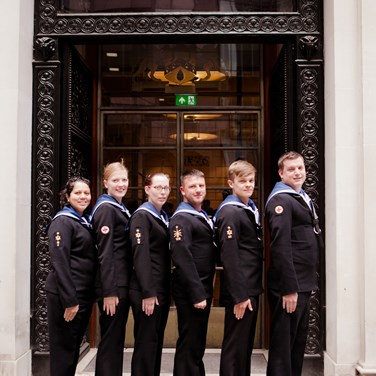 We support the Ship’s Welfare Fund, and take every opportunity to get to know the HMS Dauntless crew better. When not deployed abroad, they are able to leave their Type 45 Air Defence Destroyer in Portsmouth to join us at Clothworkers’ Hall. 