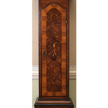 Marquetry detail on the eighteenth century longcase clock by William Smith [CLC/CK/003]